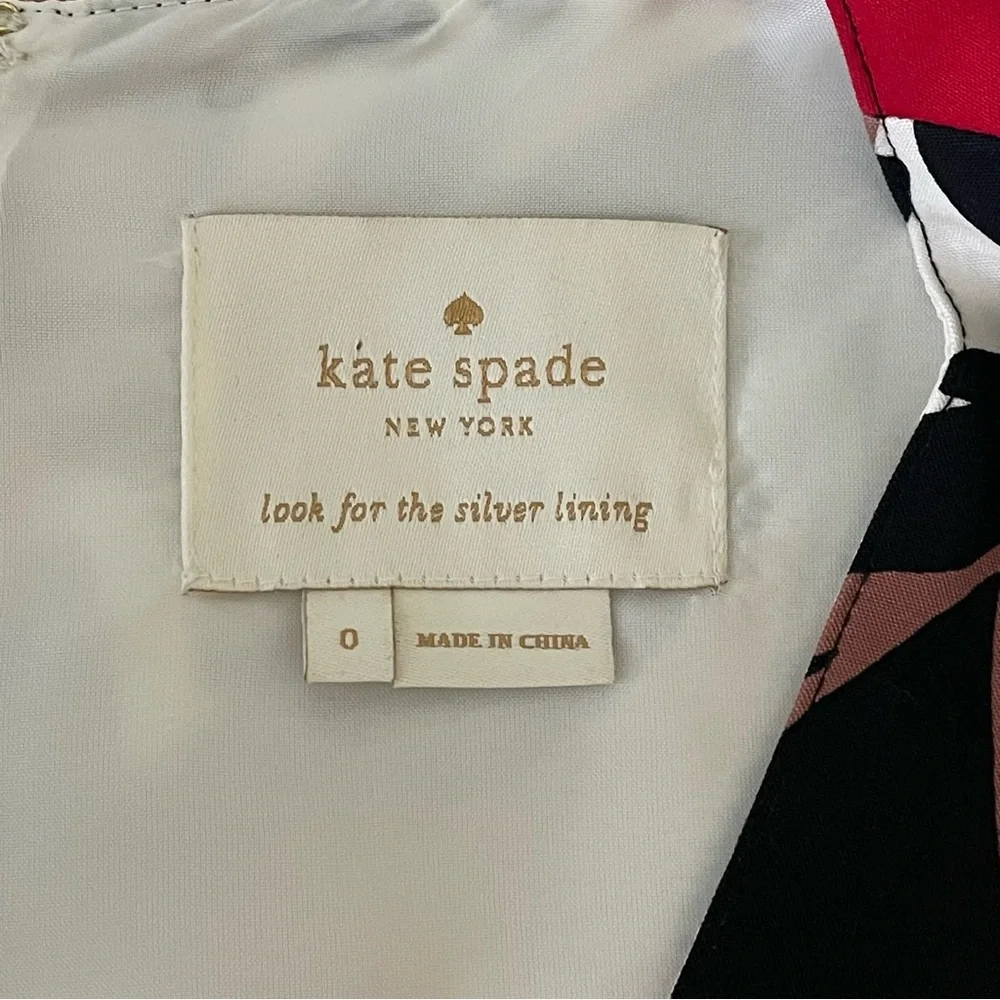 Kate Spade Dress Desert Muse Poppy Field Structured Midi ASO Celeb Event Wedding
